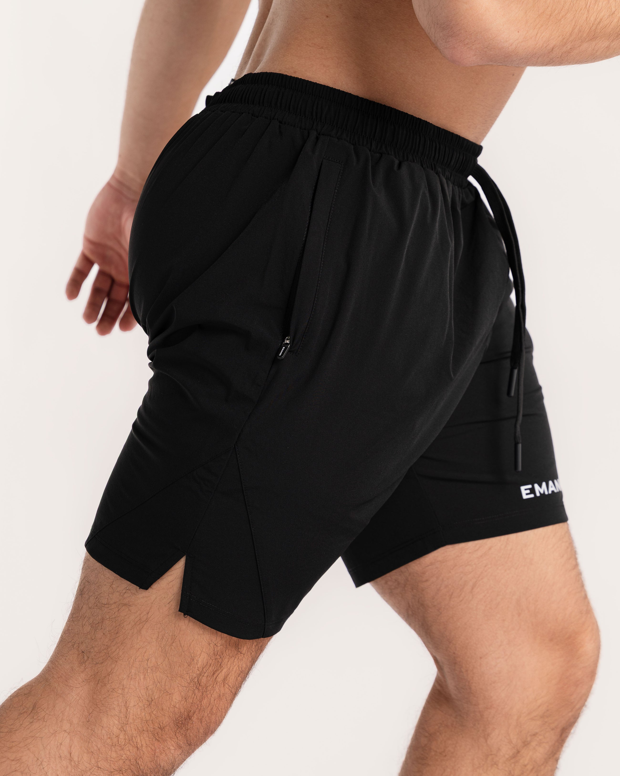 Progress Black Men's Shorts