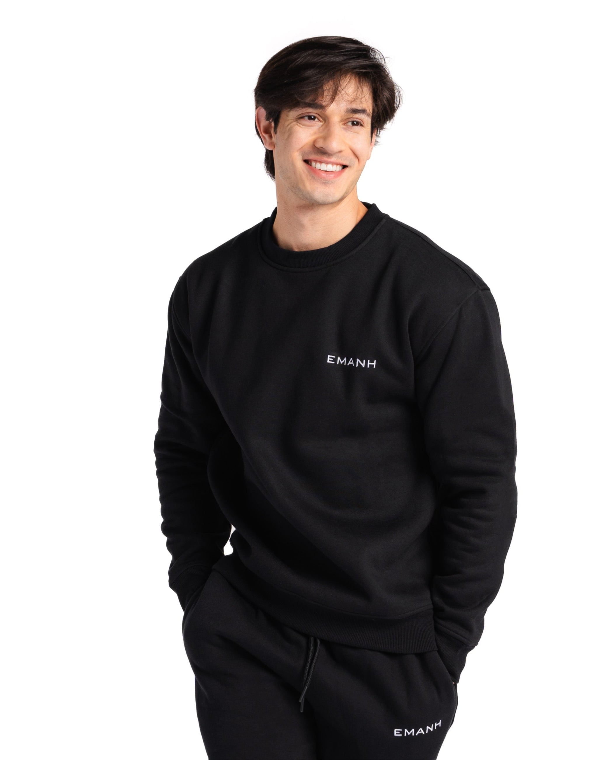 Progress Black Crewneck