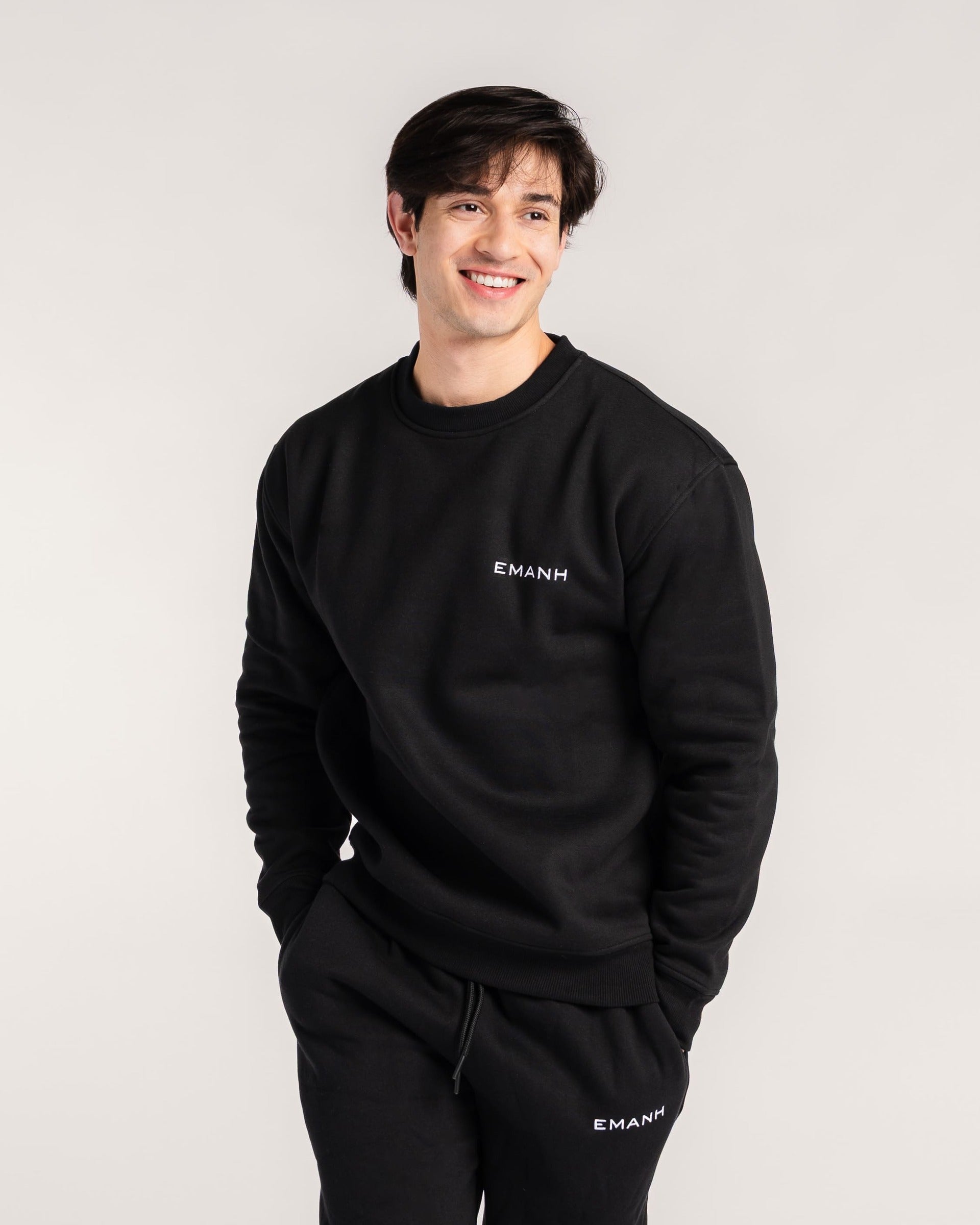 Progress Black Crewneck
