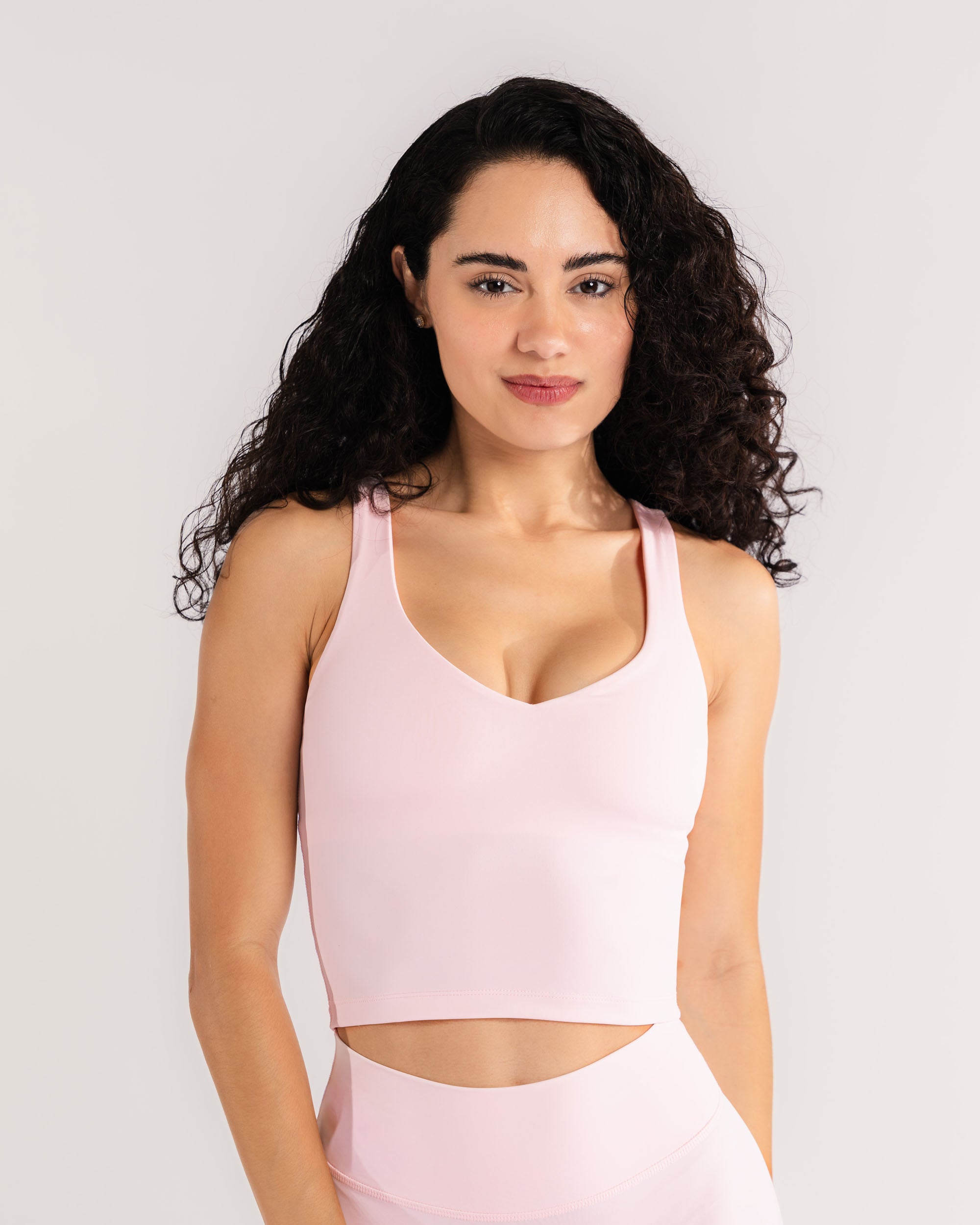 Icy Pink V-Neck Tank