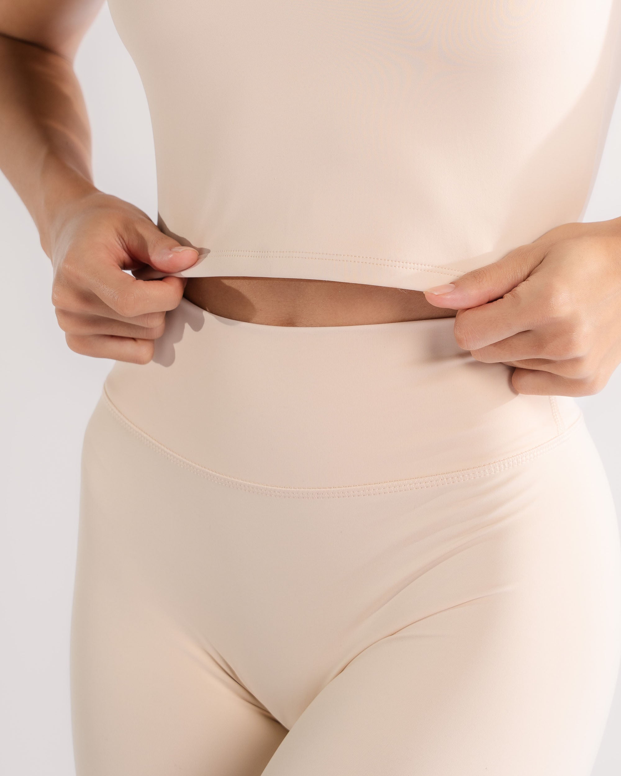 Sand Dollar Zip Up Crop